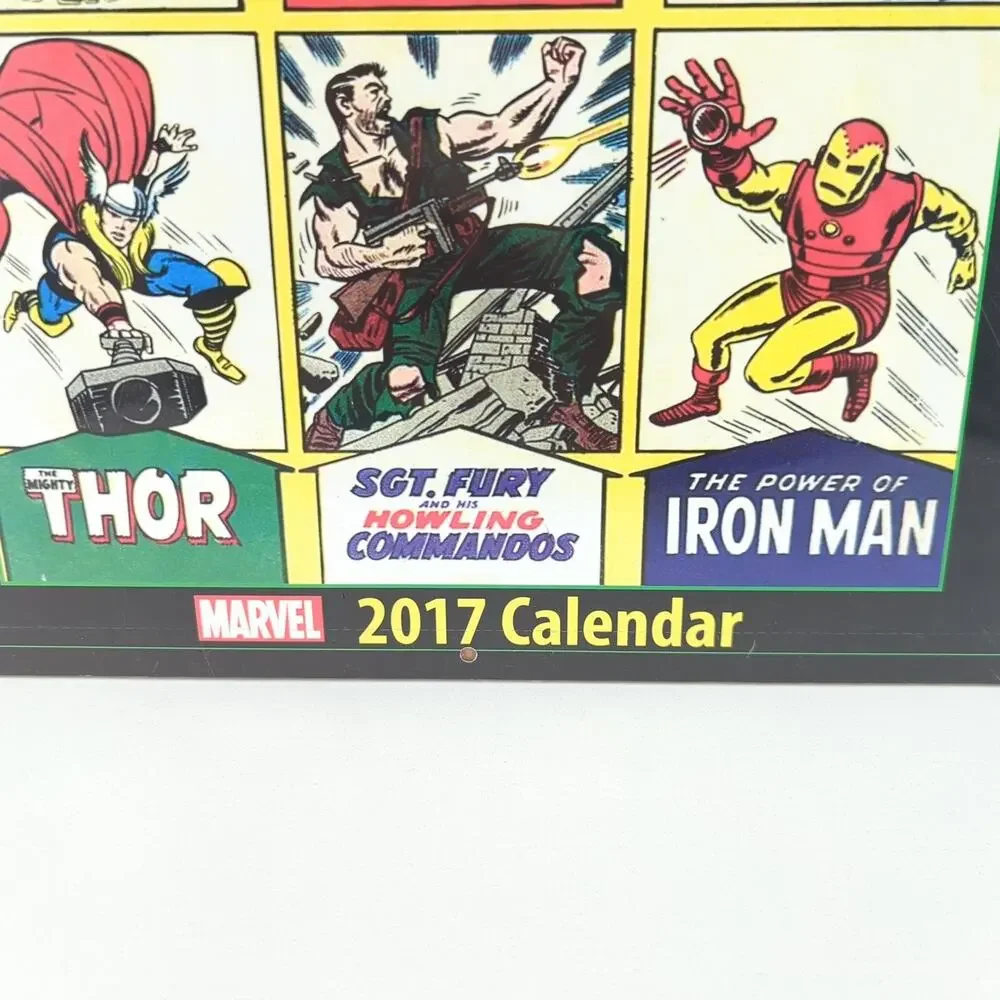 MARVEL Vintage 2017 Calendar Classic Covers Comics 11 x 14 Frame Ready Cover NEW